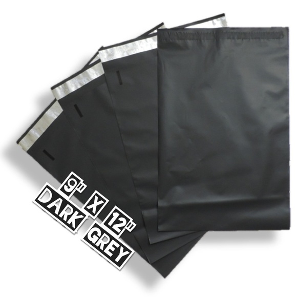 Other - 50 Dark Grey Poly Mailers 9x12